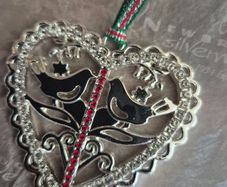 Newbridge Silverware Love Birds Christmas Tree Decoration