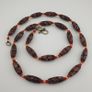 Antique Venetian Style Tiny Floral& Venetian Whiteheart Glass Beads Necklace Image 2