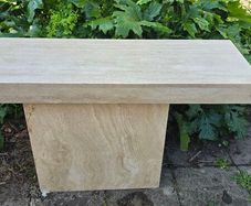 Travertine Hall Console Table
