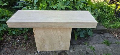 Travertine Hall Console Table