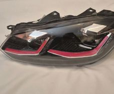 VW Glf MK6 Headlight Front Left Passenger Gti Red Mk7.5 Headlights