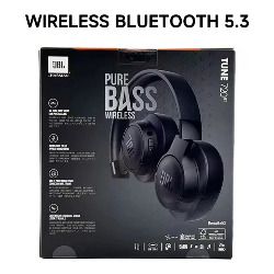 JBL Tune 720BT Pure Bass sound Wireless On-Ear Headphones | Black