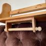 Rustic Solid Pine Wall Shelf with Kitchen Roll Holder Image 6