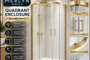 Merlyn mbox quadrant enclosures brushed brass see below for prices
