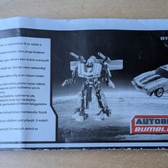 Vintage original Transformers instructions for Autobot Bumblebee 2007