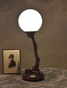 Table Lamp Villa Tamara Classic Art Deco Style Femme Fatale Table Lamp