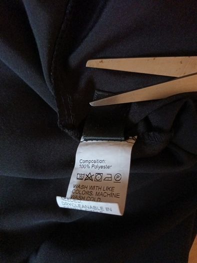 Sheen Long Black  Skirt.  Size  1XL - 12.