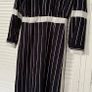 Black and white striped maxi dress Image 4