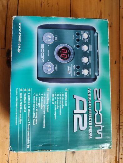 Zoom A2 Acoustic Effects Pedal - Boxed with Original Power Supply