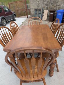 Solid wood table and chairs