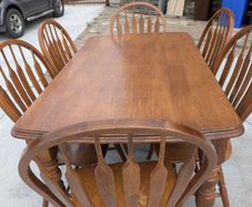 Solid wood table and chairs