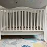 Pali solid white wood cot Image 2