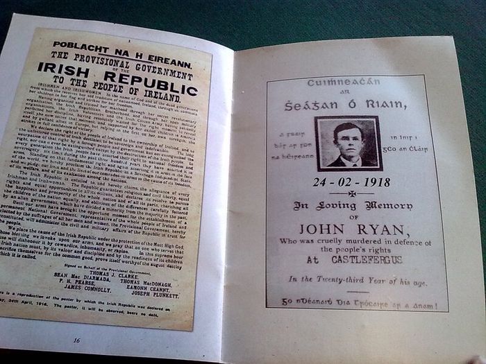 Volunteer John Ryan East Clare Brigade IRA Souvenir booklet