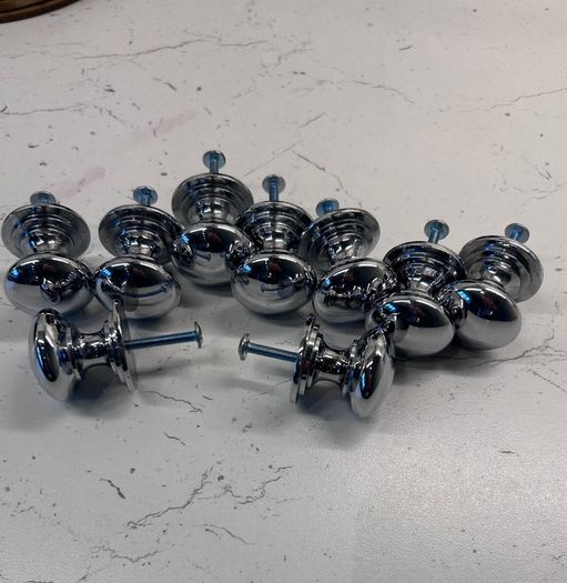 Chrome Kitchen cup handles and knobs