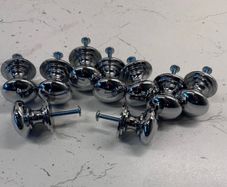 Chrome Kitchen cup handles and knobs