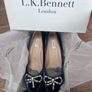 L.k Bennett  powder blue velvet shoes Image 9