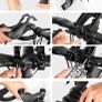 Wild man hard shell scooter bike bag with attachment Image 9