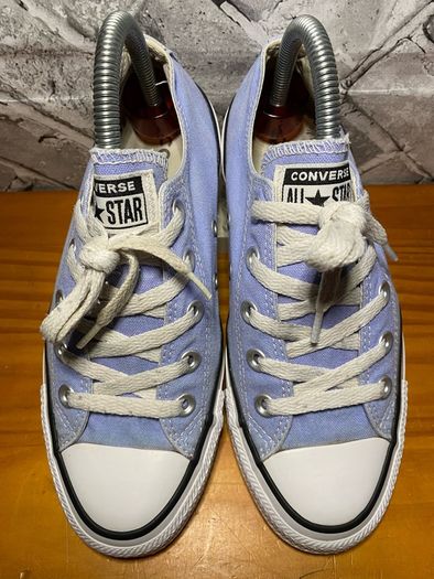 Converse All Star Ladies Girls Light Blue Canvas Lo Top Trainers UK4 EUR36.5