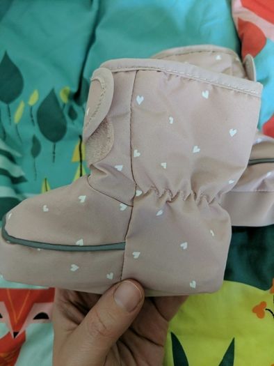 Warm baby booties
