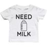 Matching Daddy and baby T-Shirts Need Beer and Milk Image 3