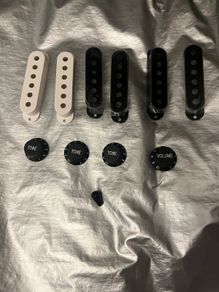 Fender Stratocaster Guitar knob set volume tone cover single pickups set Charvel esp fender telecaster jackson Ibanez electric guitar parts accessories