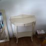 Cream Mirror & Demilune Table Image 4