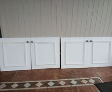 Kitchen cabinet doors.
