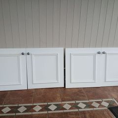 Kitchen cabinet doors.