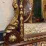 FLASH SALE ! Was 495 now 400 ! Louis XVI Style Parcel Gilt and Painted Overmantel Mirror Image 4