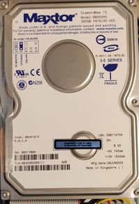 Maxtor Diamond Max 10 pata 133 HDD IDE 300 GB