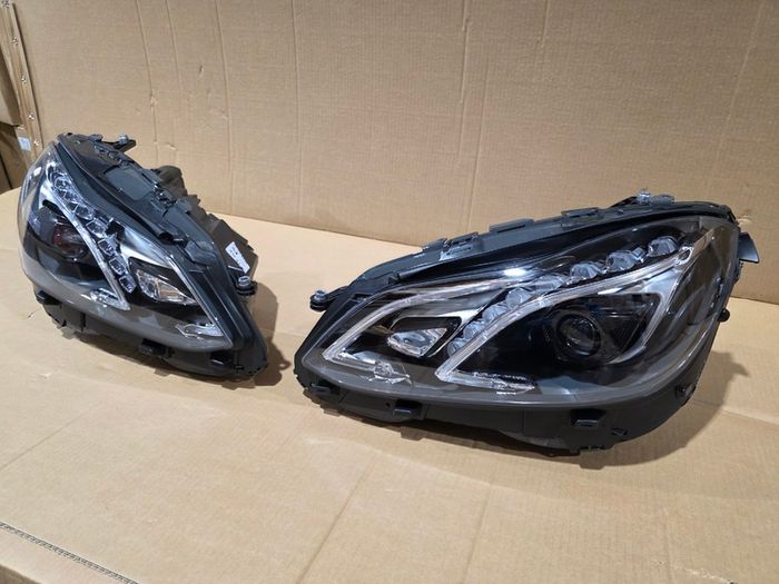 Full LED Facelift Headlights Headlamp Pair For E Class W212 Halogen to LED Kit