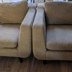 Armchairs, Beige