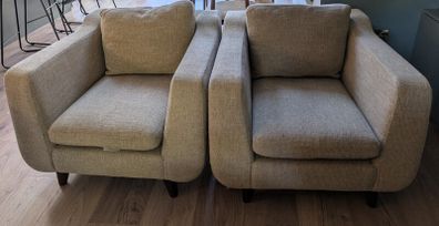Armchairs, Beige