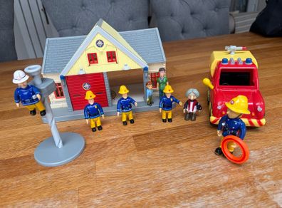 Fireman Sam Toy Bundle Fire Station, Venus Truck & 8 Figures