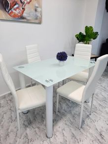 Glass Dining Table Set 4 chairs Free delivery