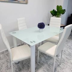 Glass Dining Table Set 4 chairs Free delivery