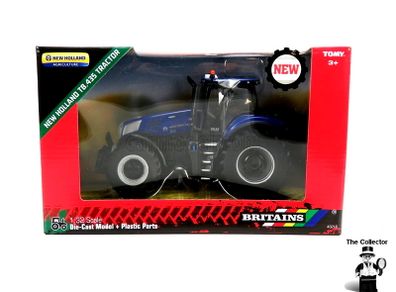BRITAINS New Holland T8.435 Tractor 1:32 Brand New Sealed Authentic 1:32 scale model replica.Constructed from die cast metal and plastic.Compatible with most 1:32 scale Britains models.Suitable for indoor and outdoor play.