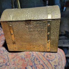 Brass coal box