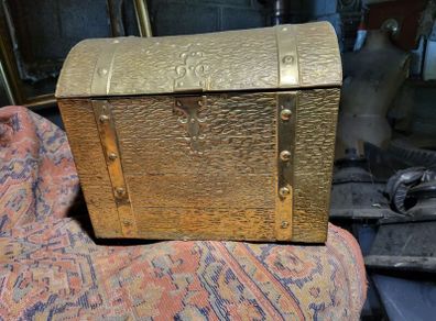 Brass coal box