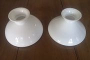 Antique Opaline white glass lampshades