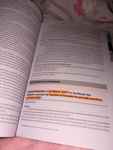 EU Treaties and legislation