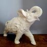 Mid-century XL glazed ceramic war elephant Image 2
