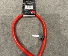 Bike lock with keys.