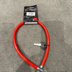Bike lock with keys.