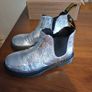 Dr Martens Youth 2976 Crinkle Metallic Chelsea Boots Silver UK1 Image 7