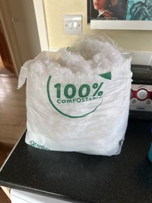 Free bag of pillow filling