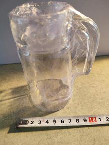 Small Clear Glass Jug.