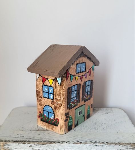Handcrafted tiny wooden house!