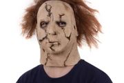 Michael Myers Halloween scary latex mask with hair.