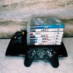 Playstation 3 Super Slim 74 GB Console CECH-4203A Bundle ,Complete ,Read Descrip